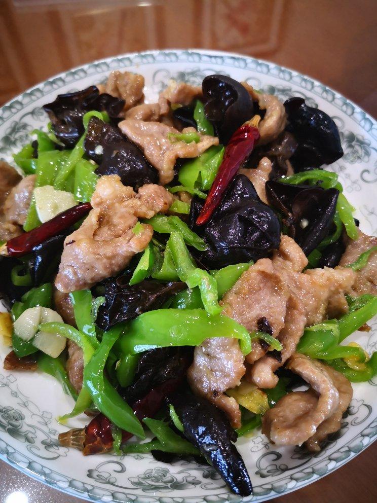 2020圣斗士做的青椒木耳炒肉