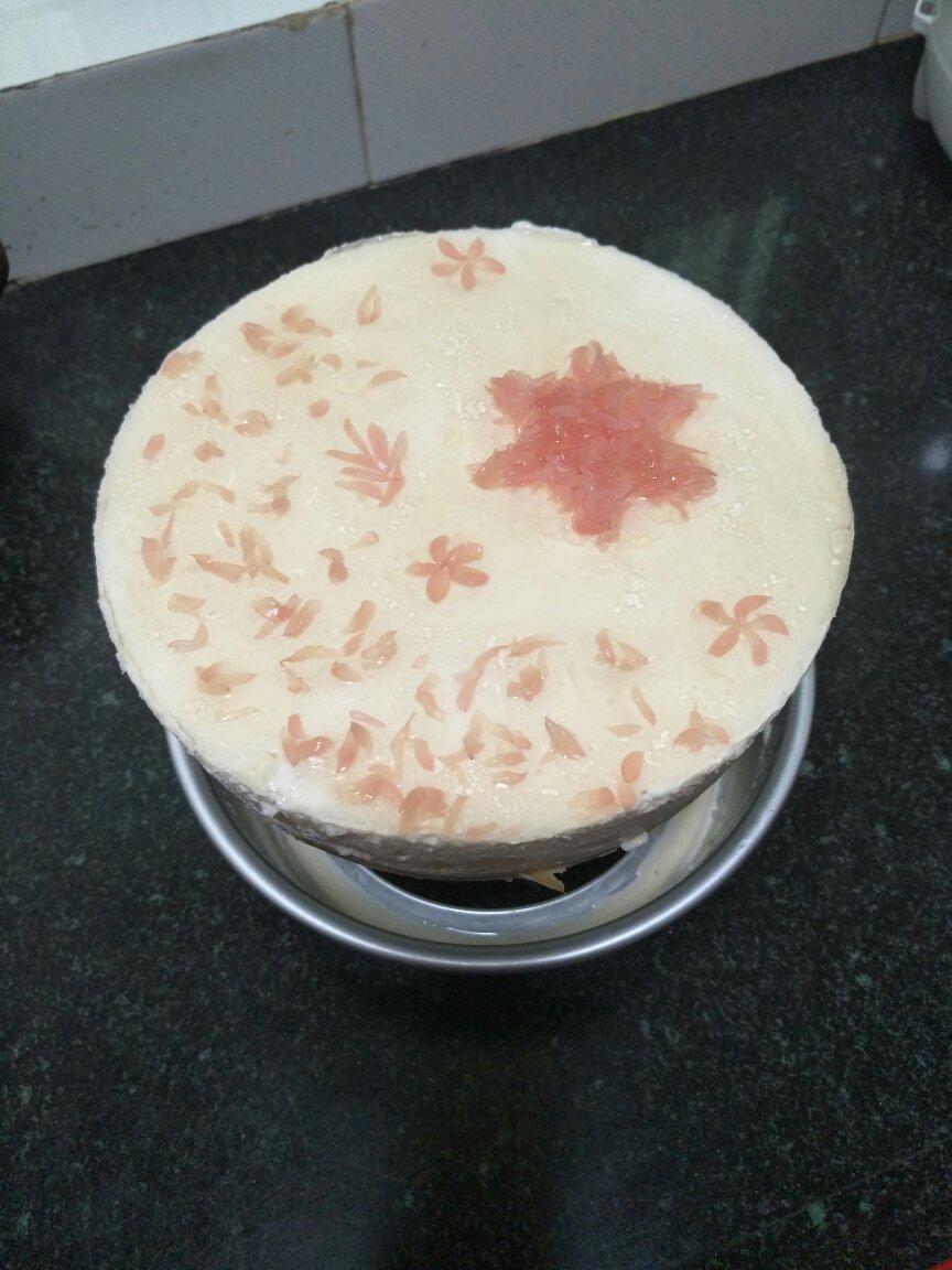 樱花酸奶慕斯蛋糕（免烤）