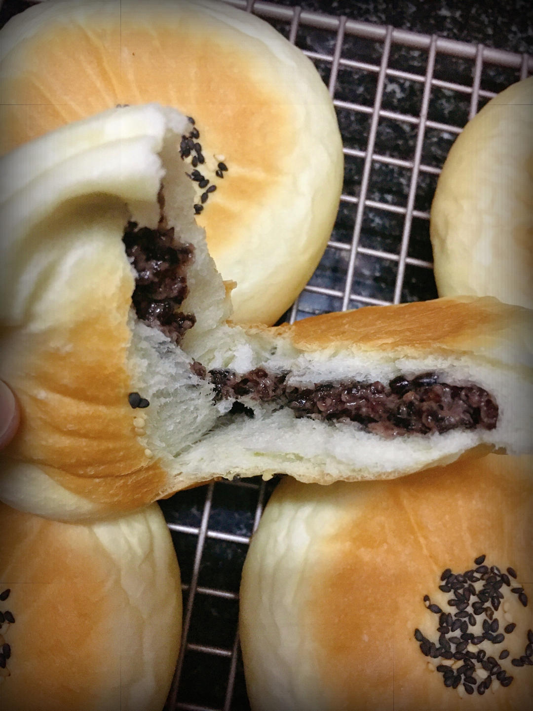 日式紫薯紫糯米包