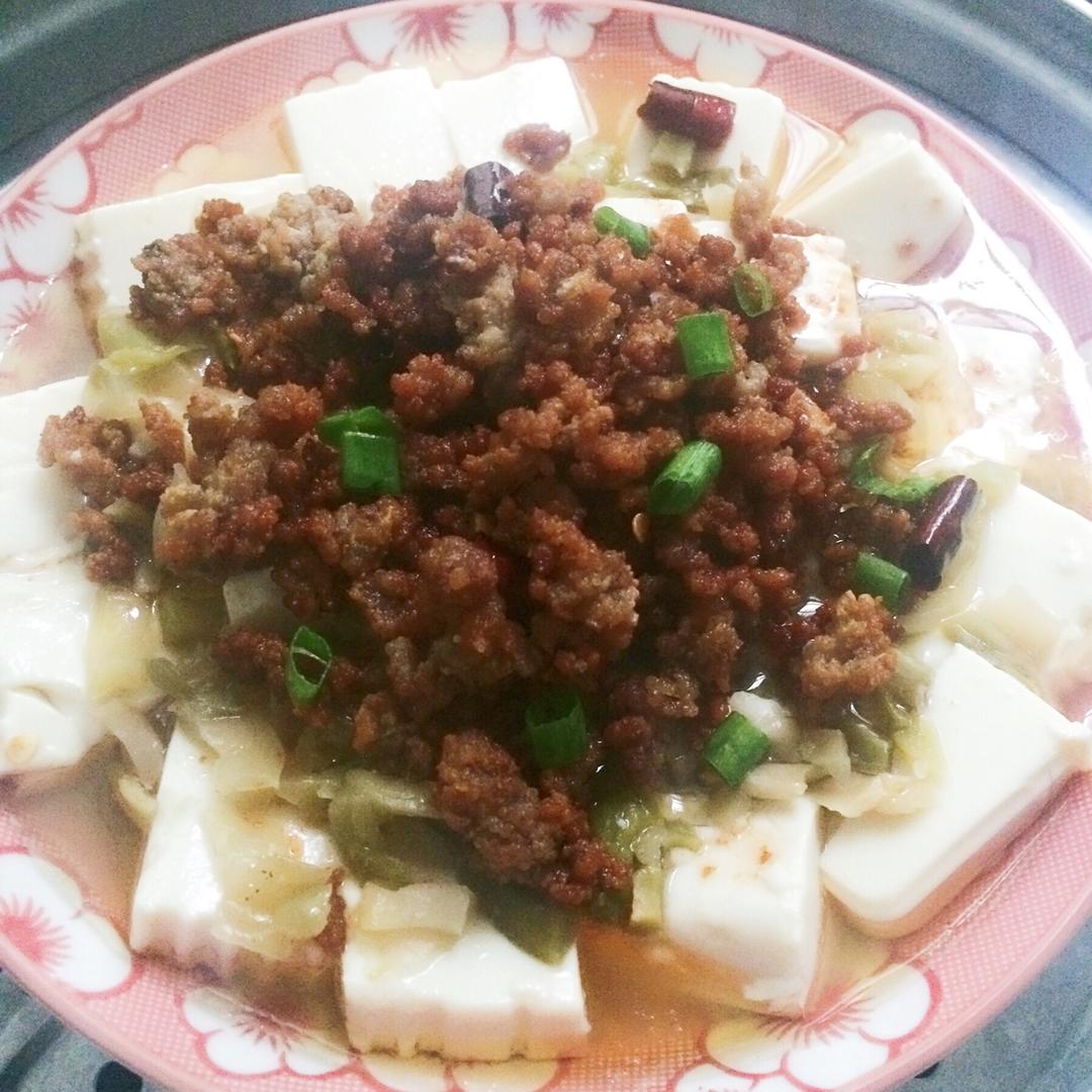 肉末蒸豆腐
