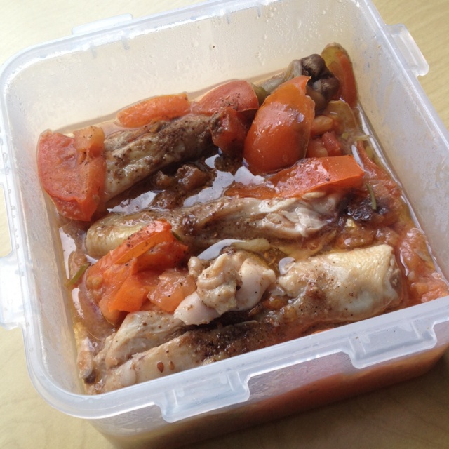 香蒜蕃茄烤鸡腿