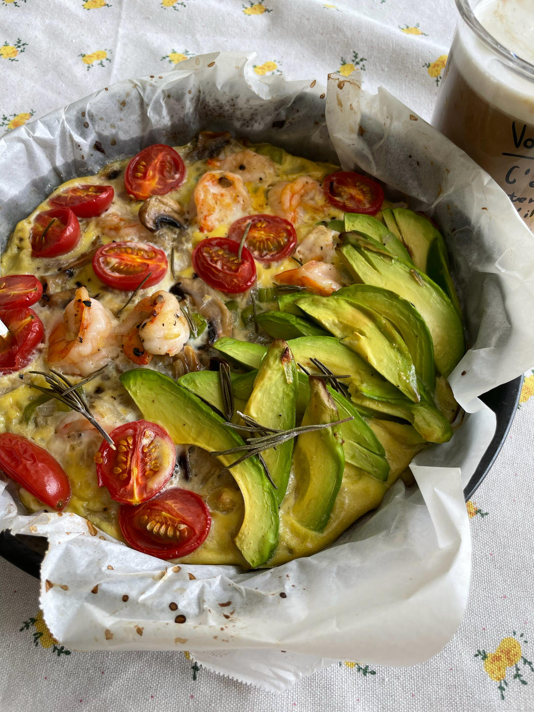 ❗️元气满满的早餐，法式牛油果虾仁烘蛋