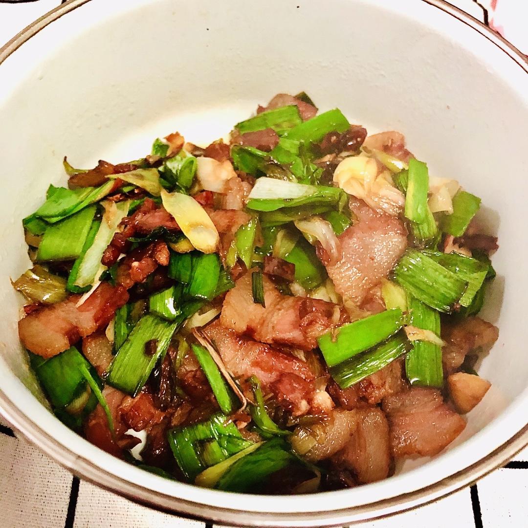 蒜苗炒腊肉