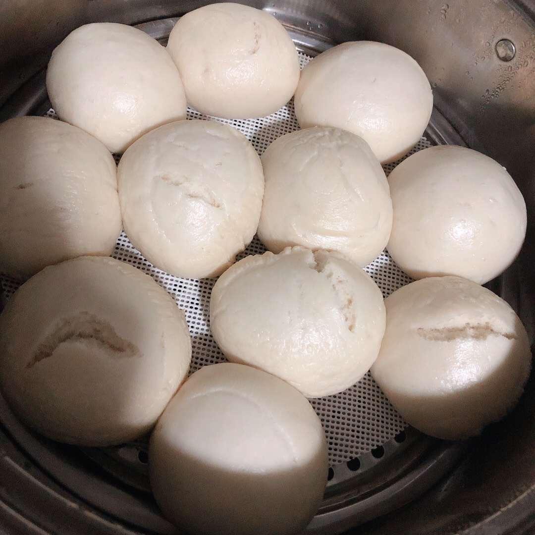纯手工奶香馒头【无泡打粉，无添加】