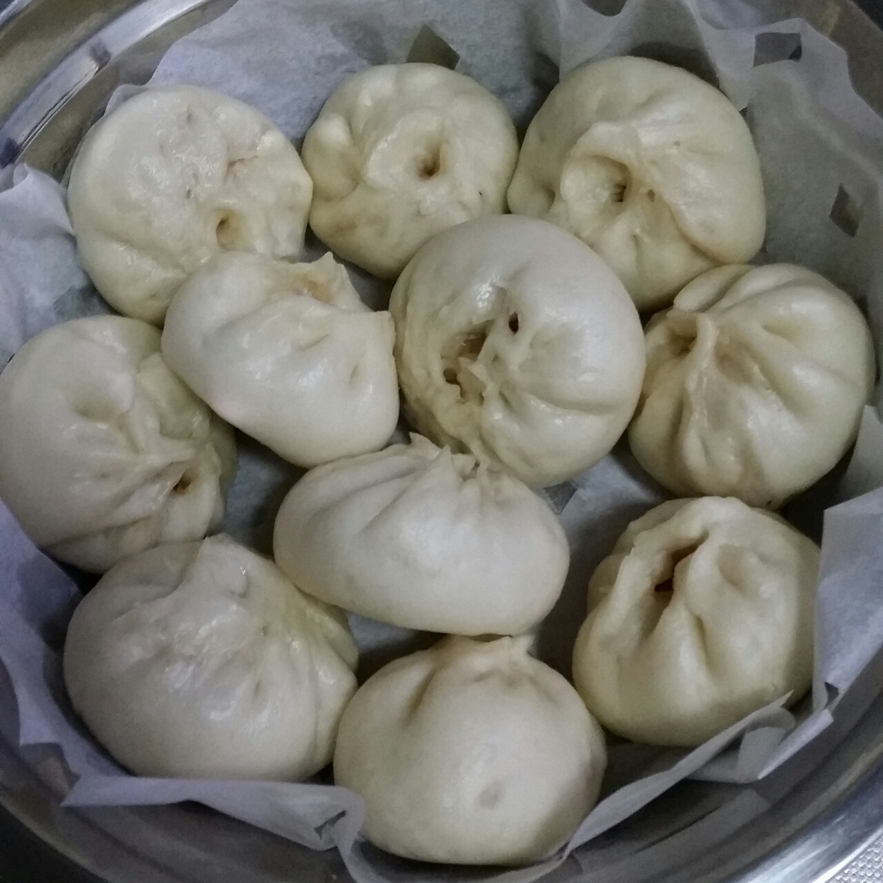 sunma做的家庭手工肉馅大包子