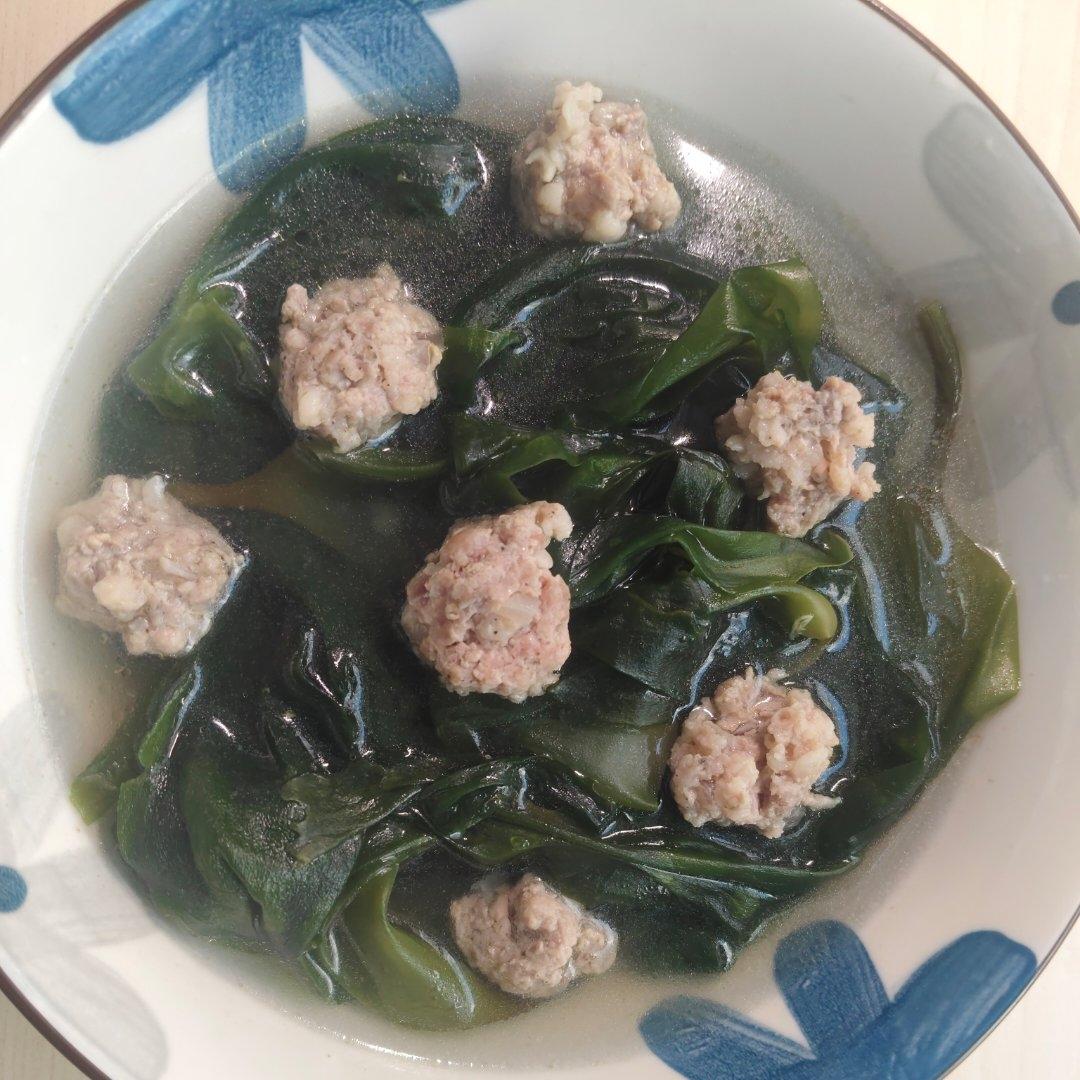 超鲜肉丸海带苗汤