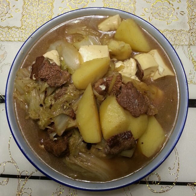 白菜炖土豆
