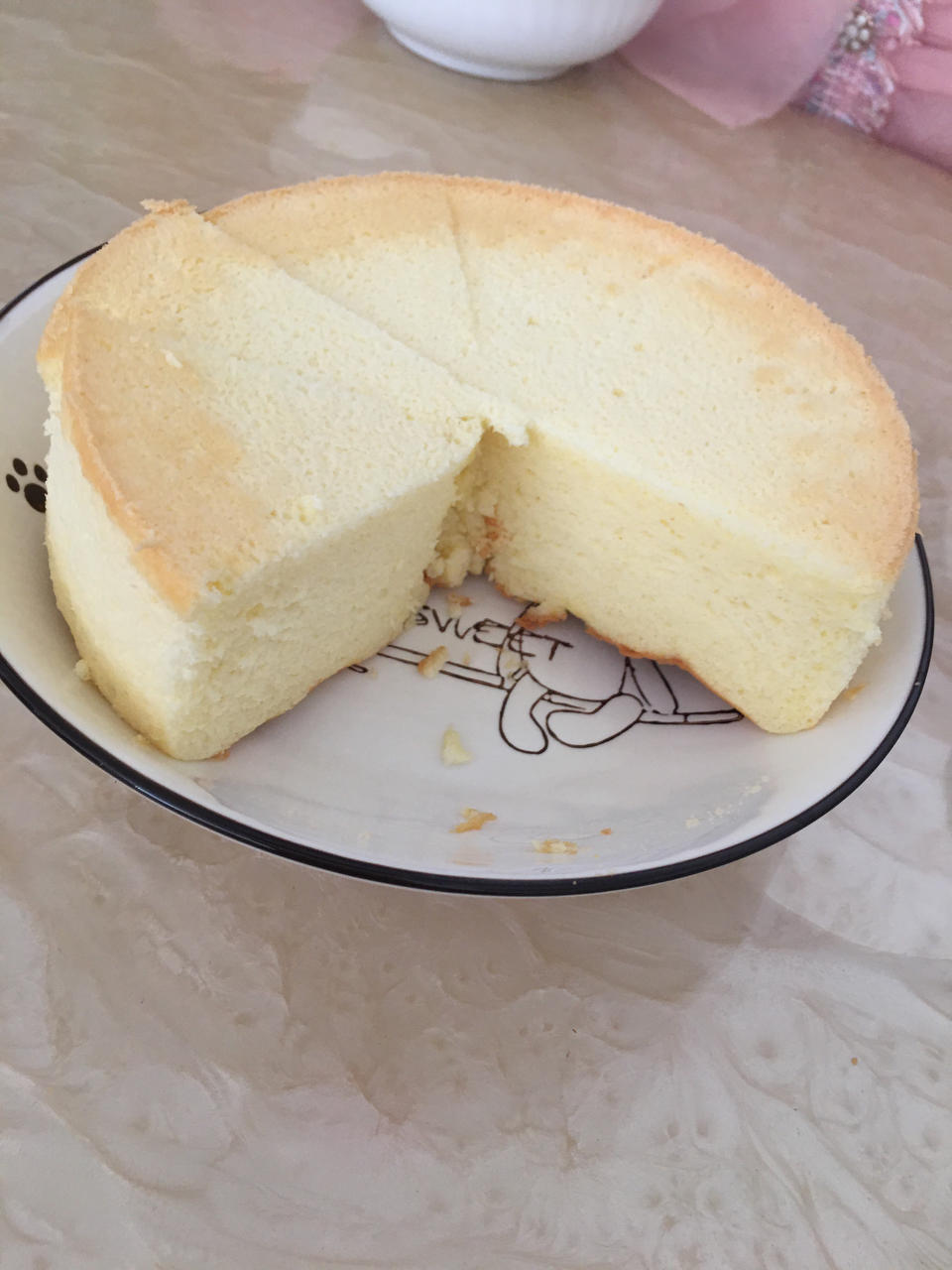 8寸戚风蛋糕（完美不开裂）