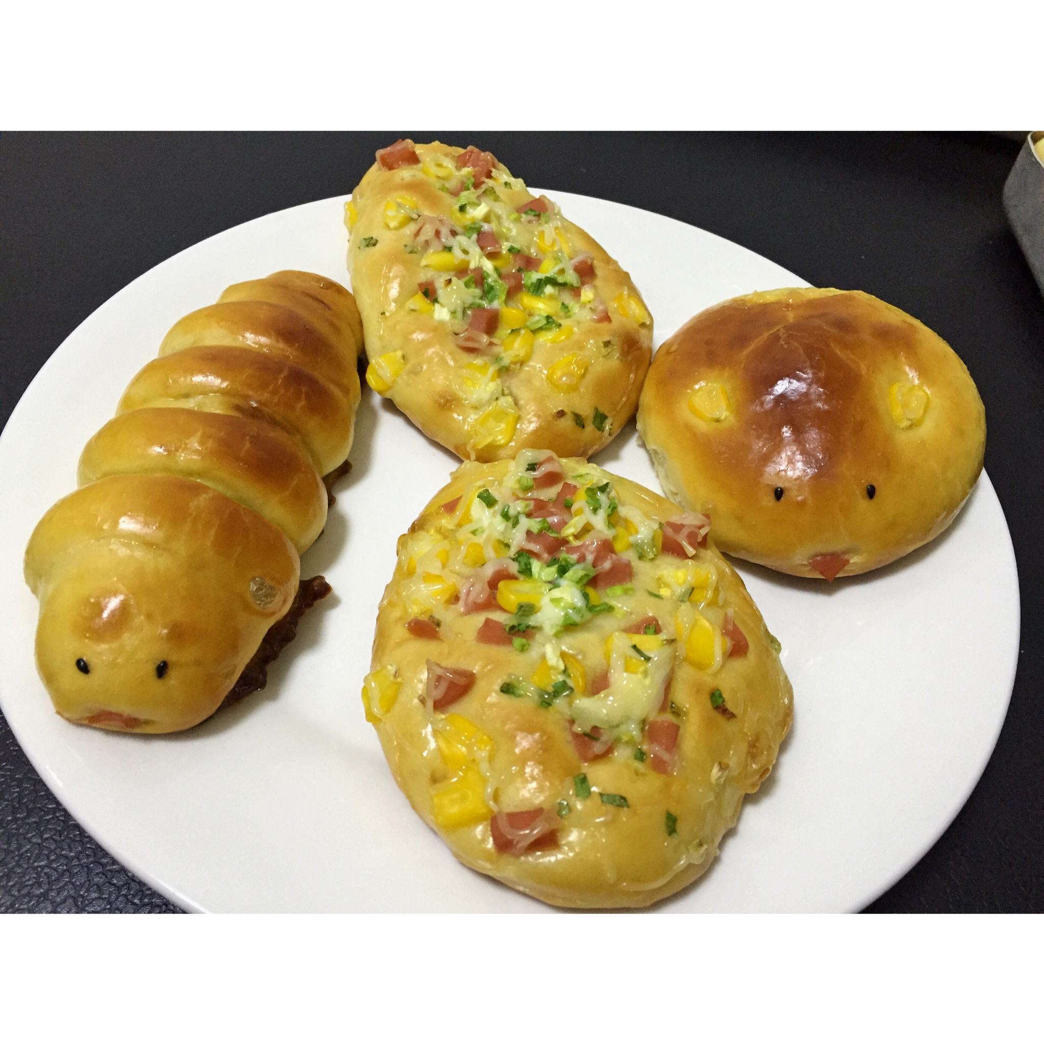 火腿玉米面包