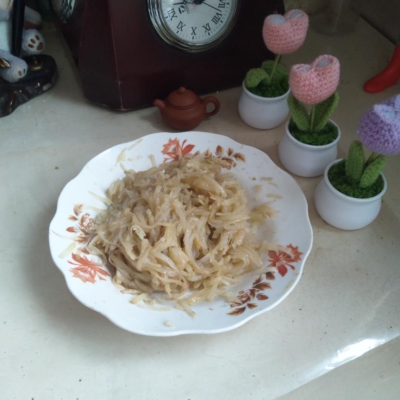 蒸拌土豆丝【无油无盐素食】