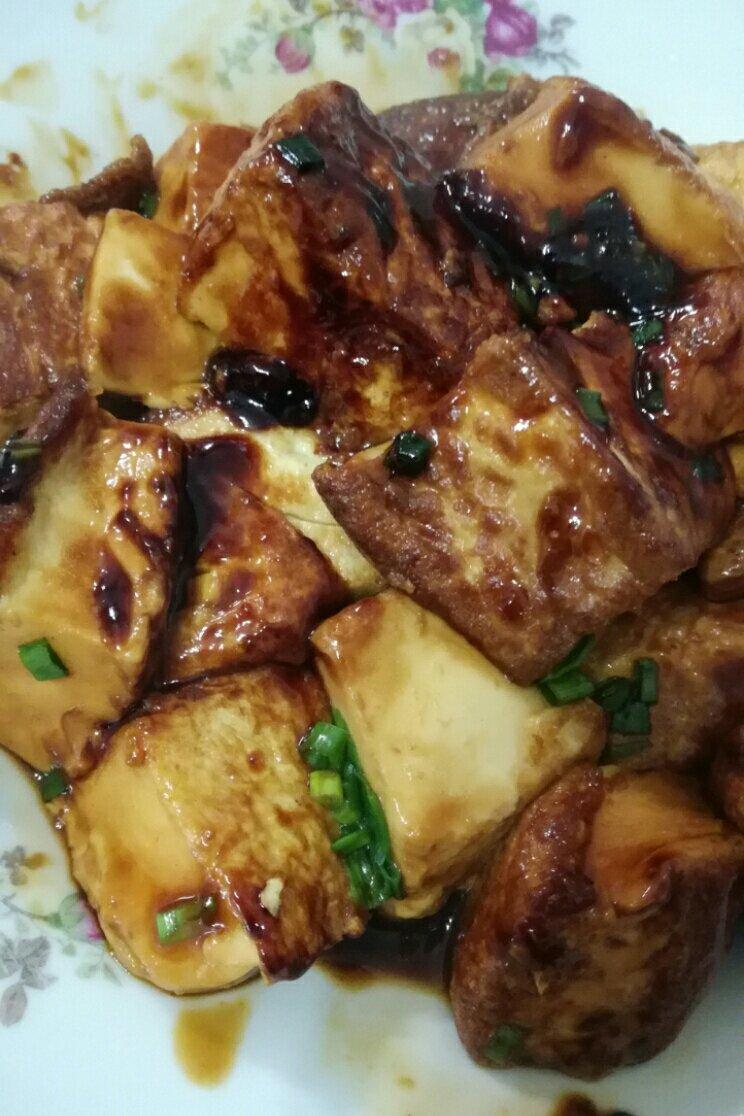 江月酹做的蚝油嫩豆腐