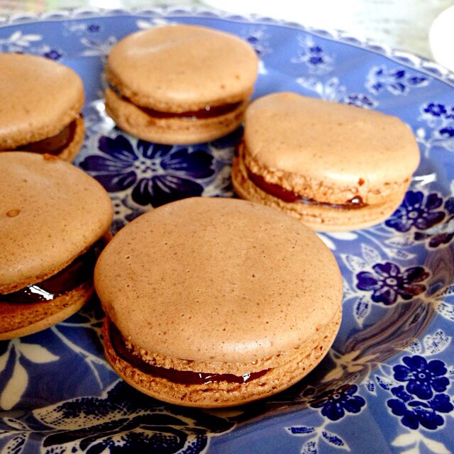 最容易成功的chocolate macarons 巧克力马卡龙