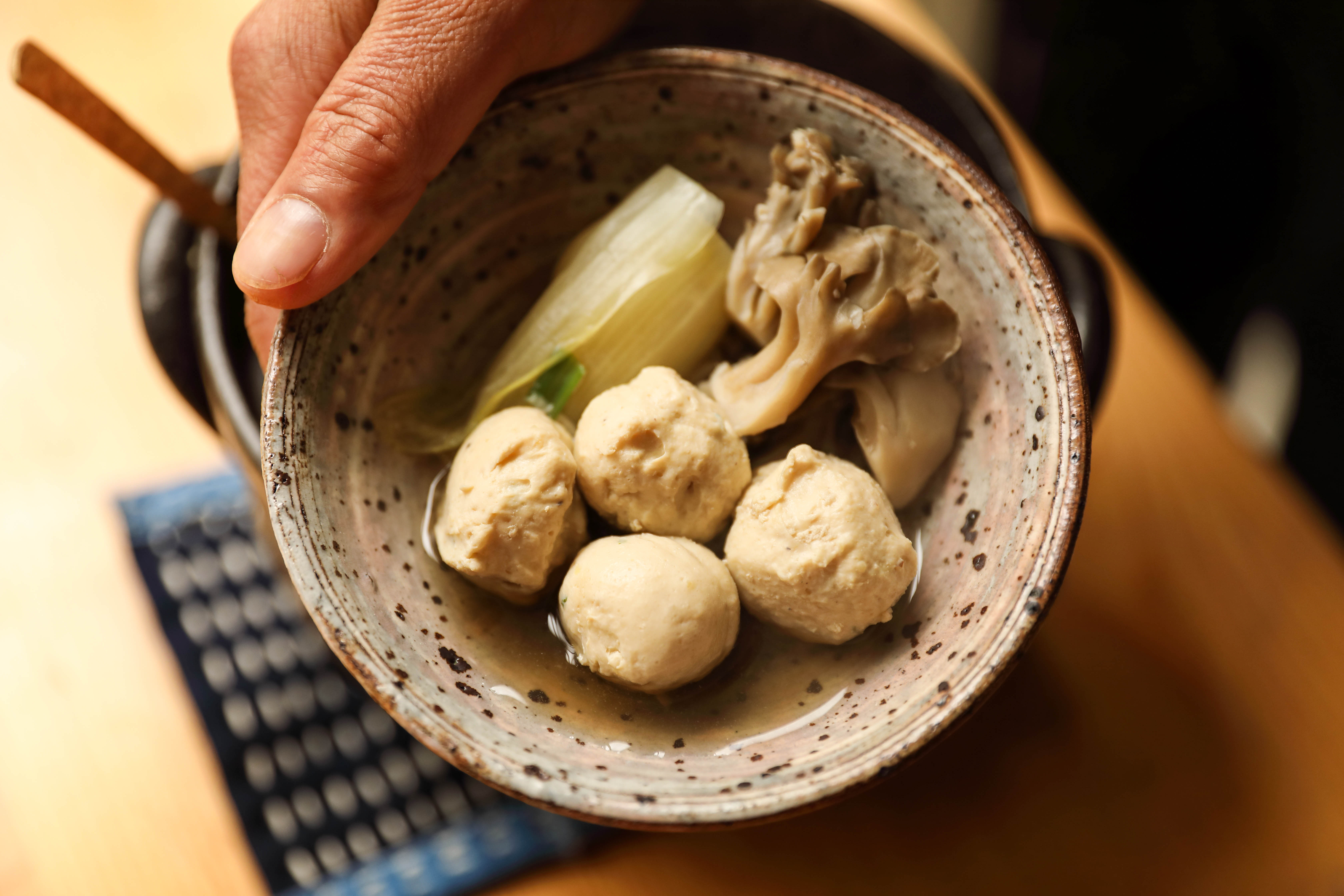 盐麴（盐曲）鸡肉豆腐丸子锅的做法