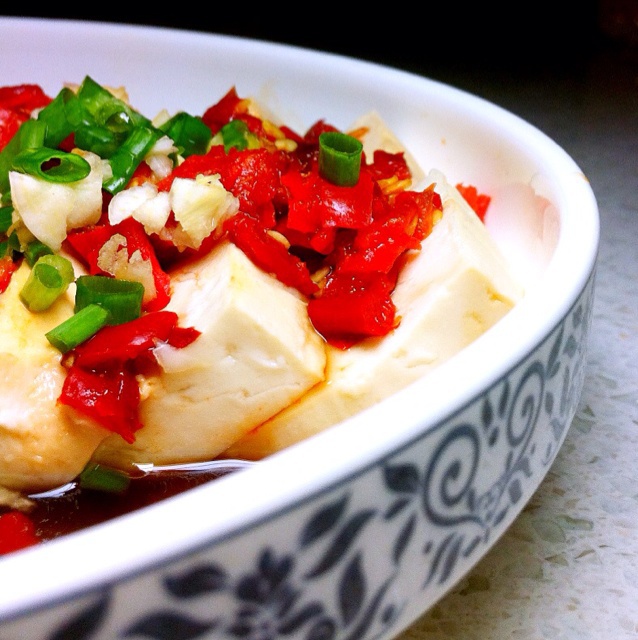 微波剁椒豆腐