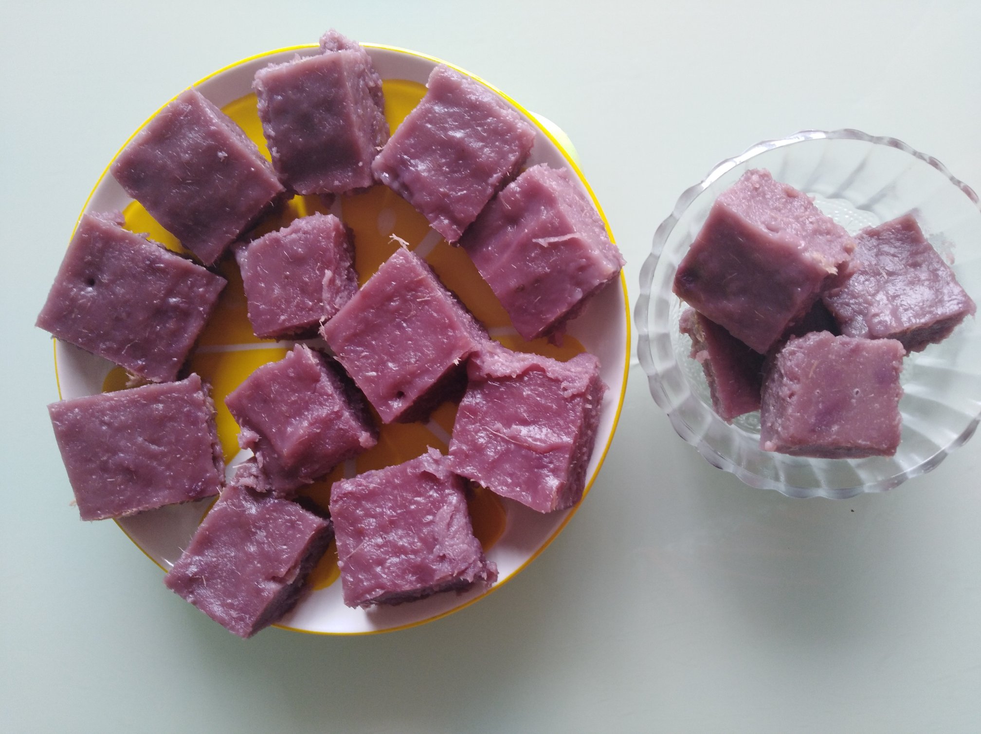 紫薯牛奶糕