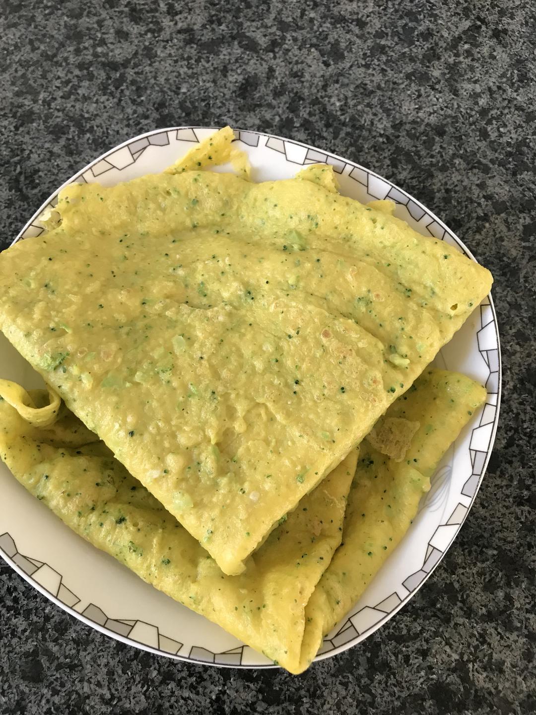 西兰花鸡蛋饼的做法