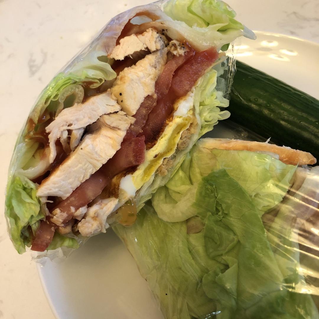 减脂生菜三明治