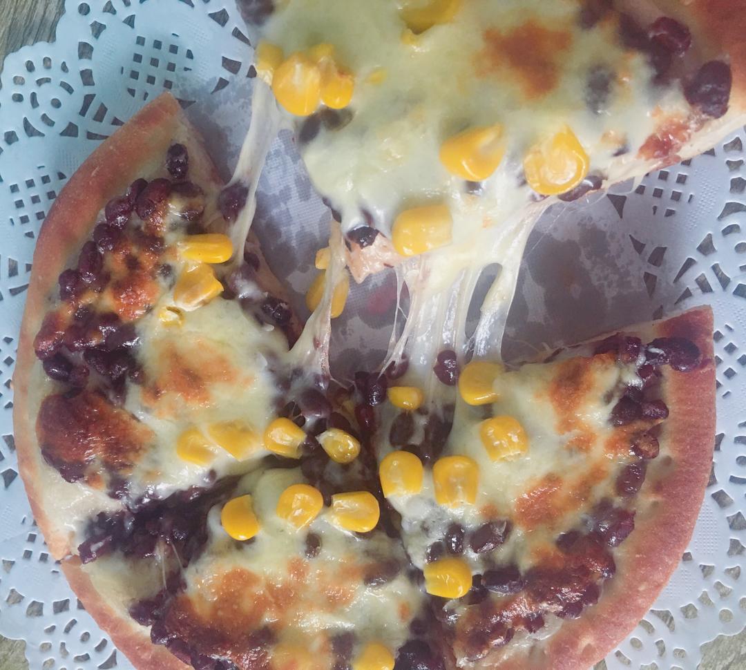 做法简单好吃的蜜甜红豆披萨🍕