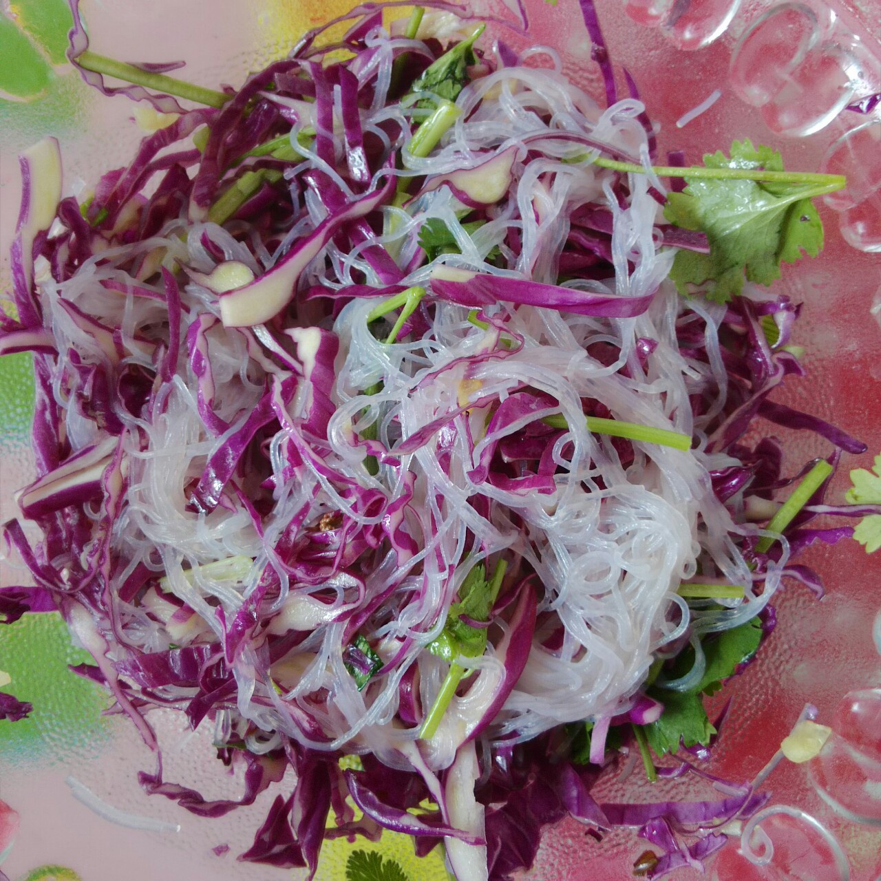 炝拌粉丝紫甘蓝