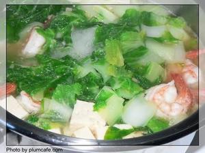 小白菜豆腐汤的做法 步骤3