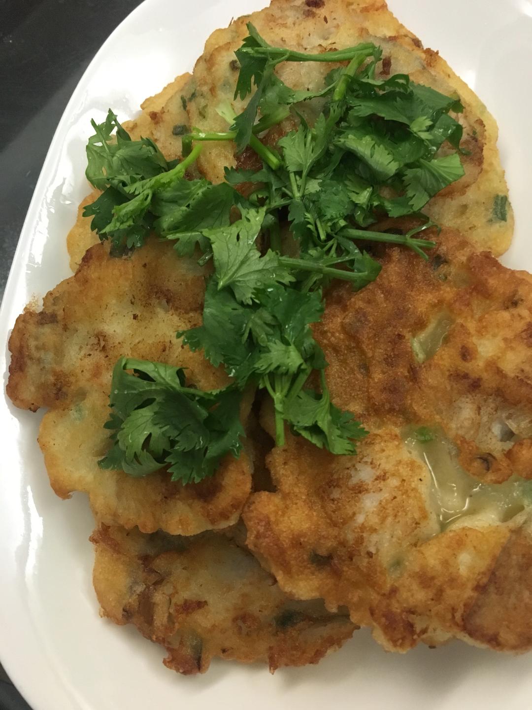 豆腐鱼煎饼的做法