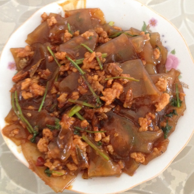 october天做的肉末粉皮