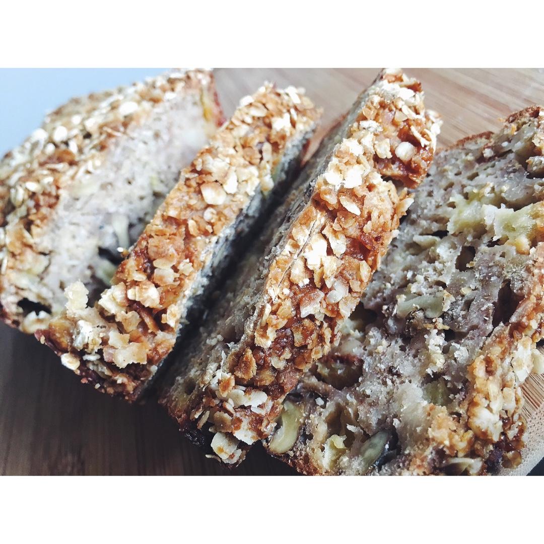 暖香燕麦苹果快手面包丨健康·烘焙