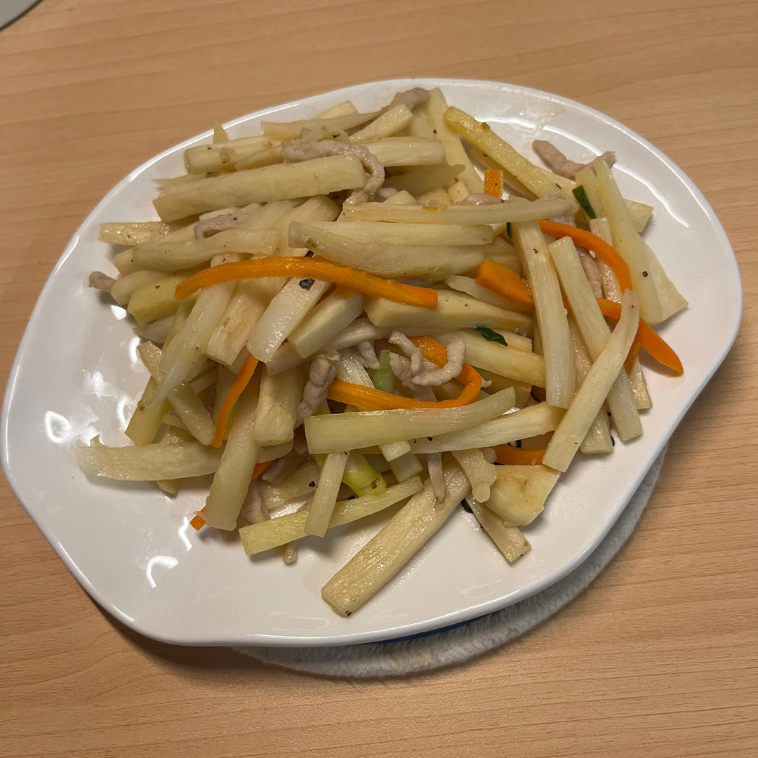 茭白炒肉丝
