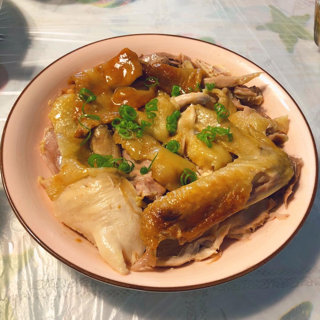 电饭锅简易版：盐焗手撕鸡