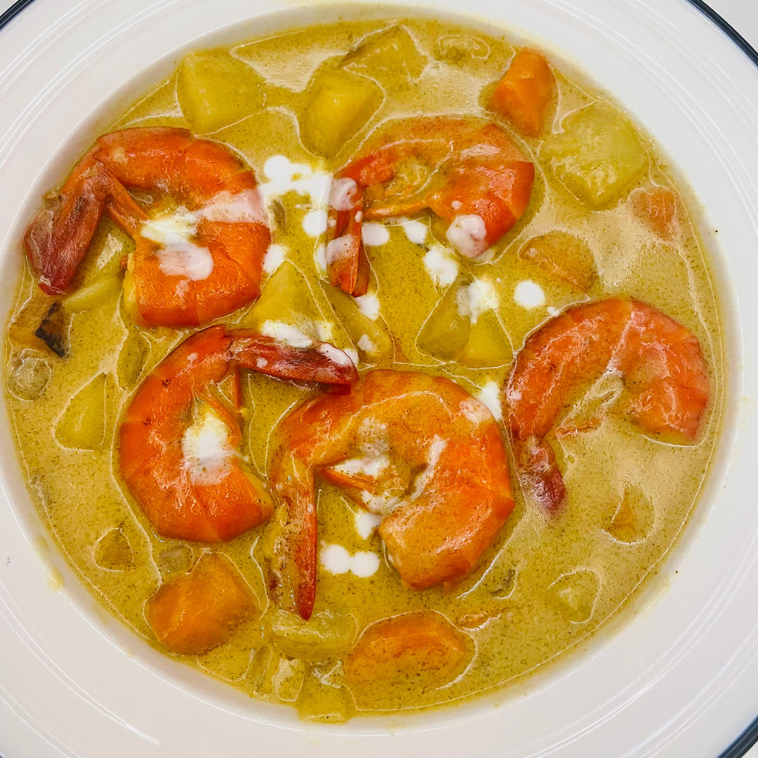 咖喱虾<绝对好吃>