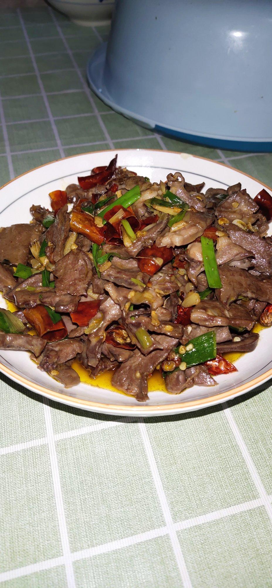 宁静257做的好吃到爆爆炒猪心