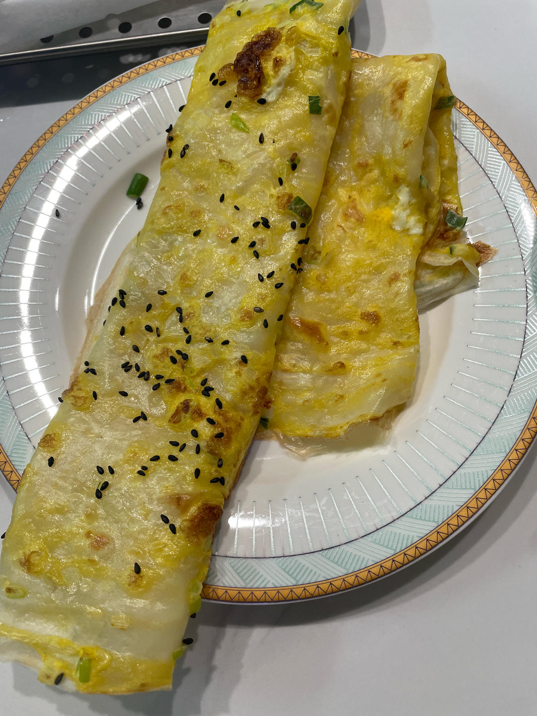 快手早餐：葱花鸡蛋饼