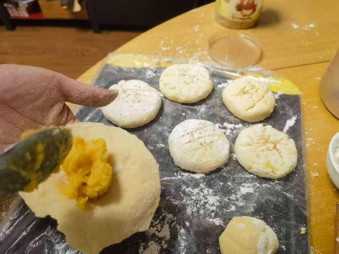 山药紫薯饼—快手早餐