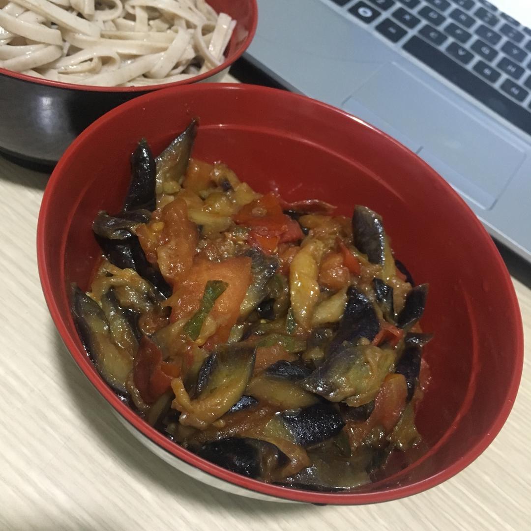 茄子炒西红柿