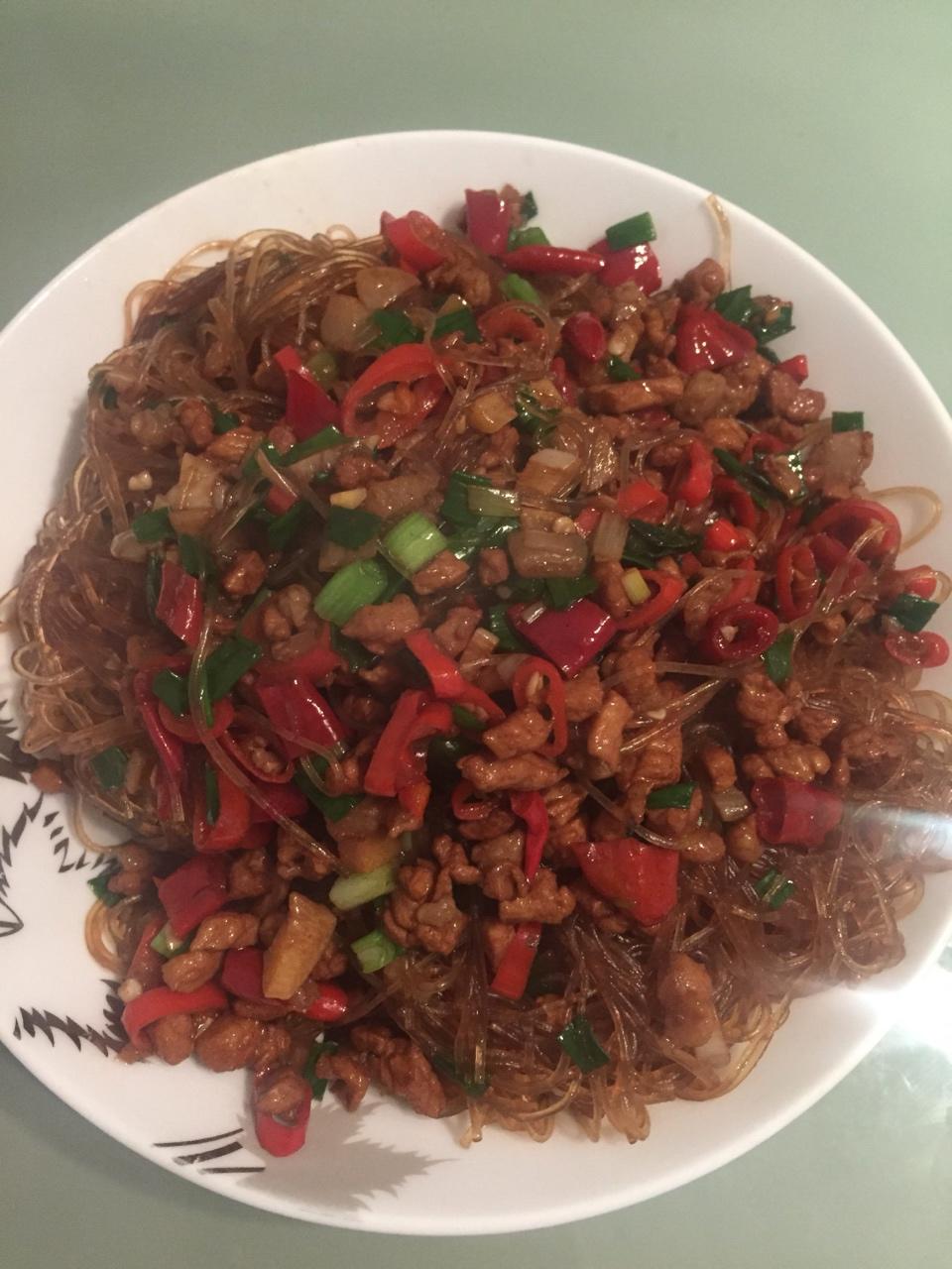 步骤图 蚂蚁上树 缺豆瓣酱 的做法 蚂蚁上树 缺豆瓣酱 的做法步骤 菜谱 下厨房