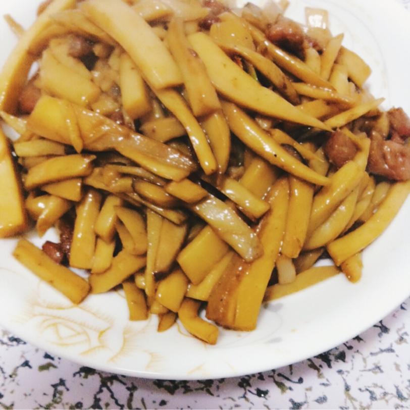 杏鲍菇炒肉片