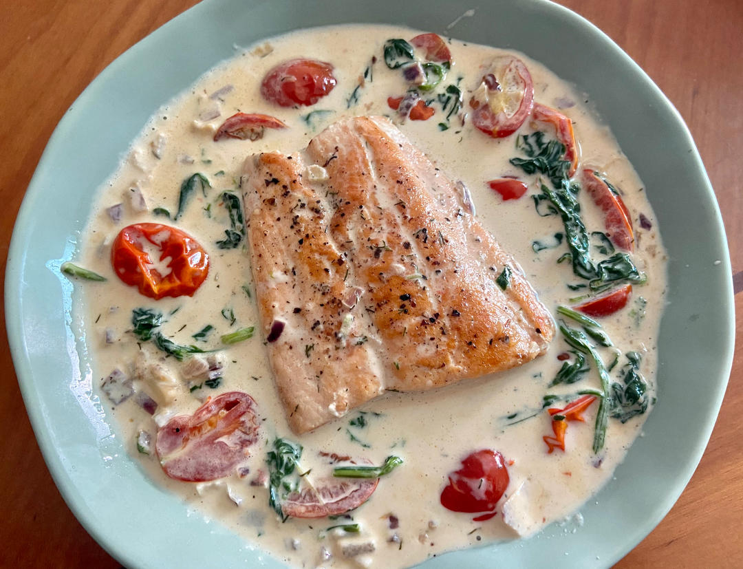 ［三文鱼创新吃法］托斯卡纳三文鱼 Tuscan Salmon