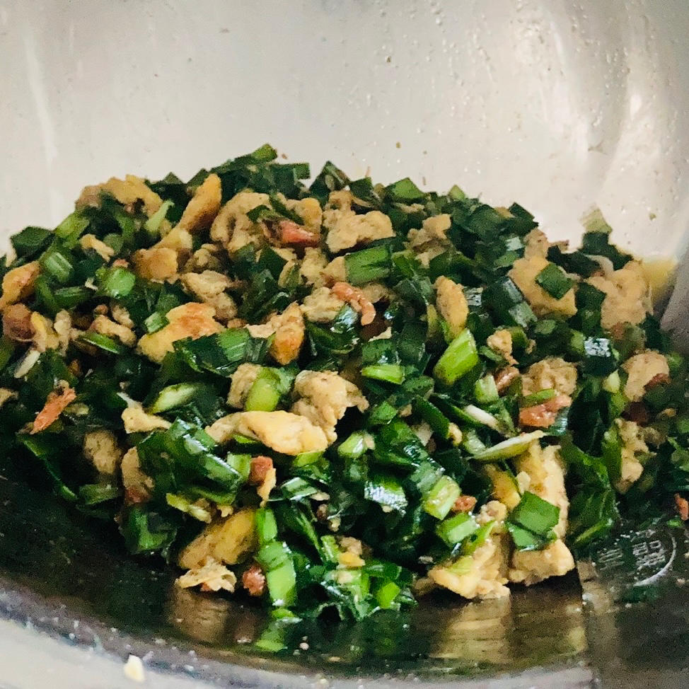 韭菜鸡蛋素饺子（附韭菜不出水绝招）