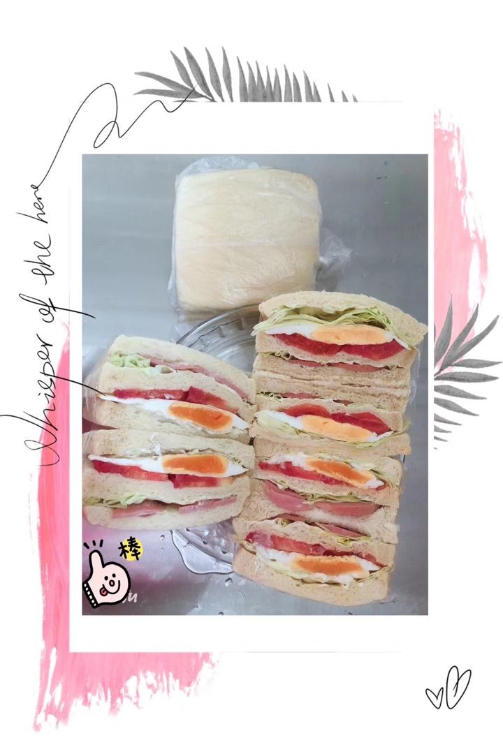 早餐•减脂营养简单三明治