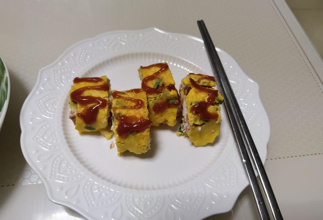 双色鸡蛋卷