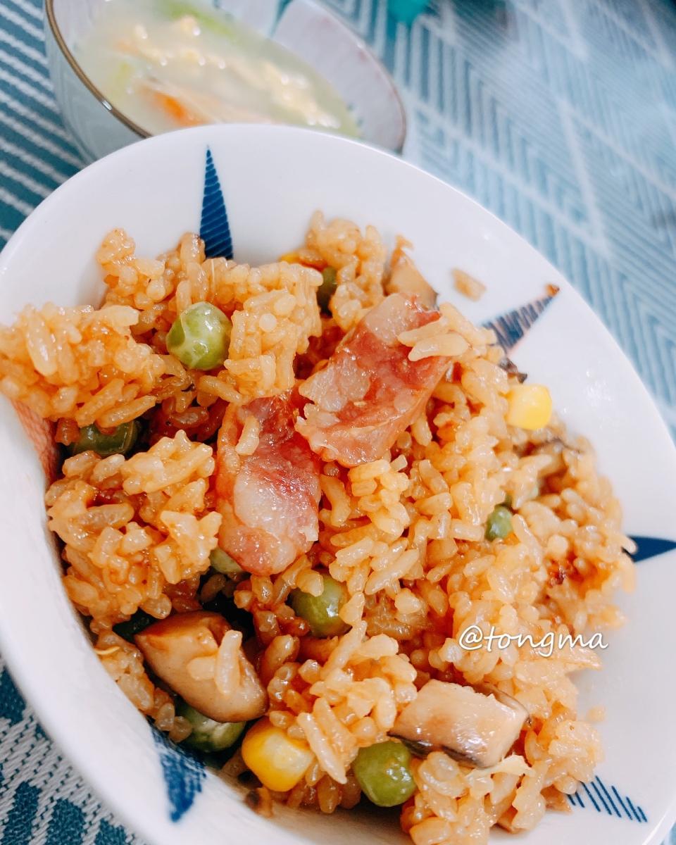 懒人必备～电饭煲腊肠焖饭