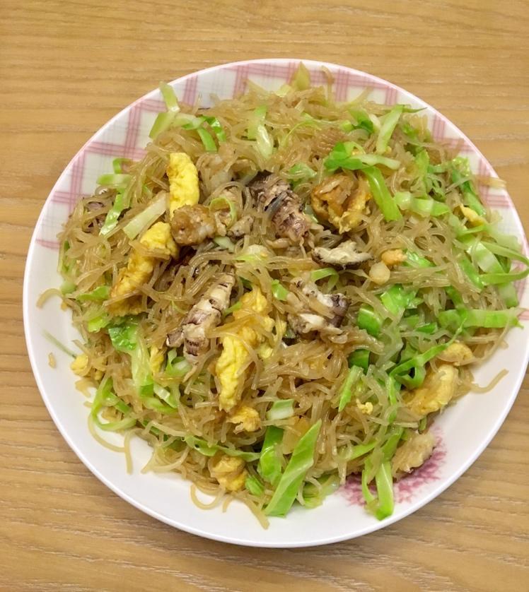 包菜炒粉丝