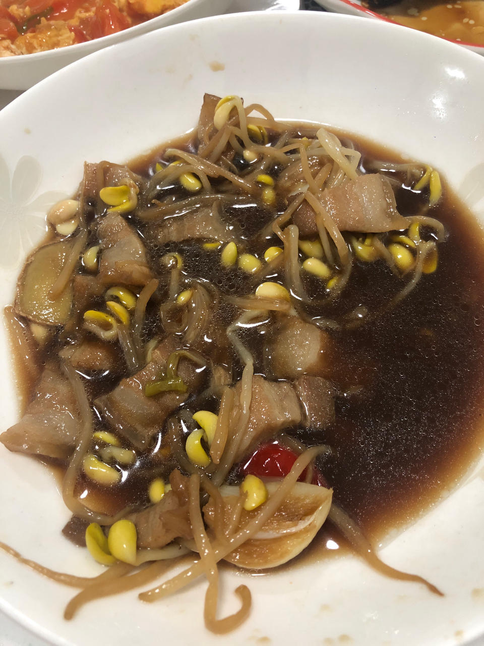 黄豆芽炒肉