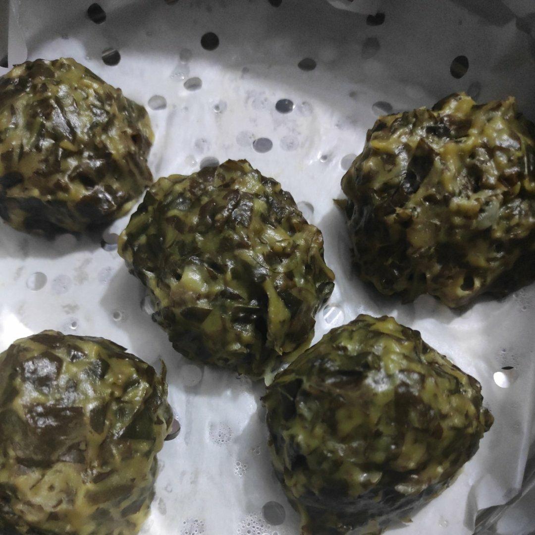 自制红薯叶窝窝头