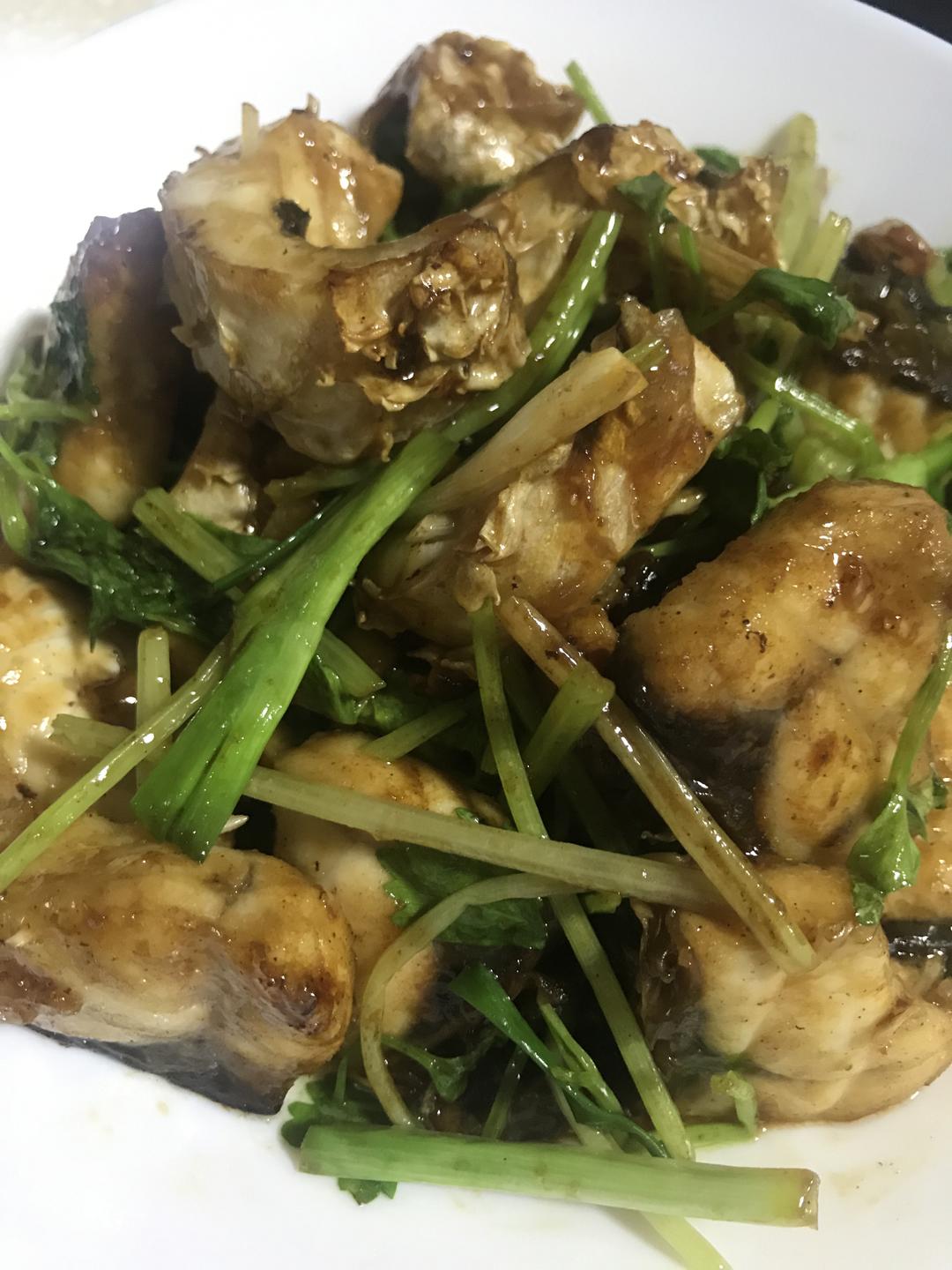 爆炒脆肉鲩的做法