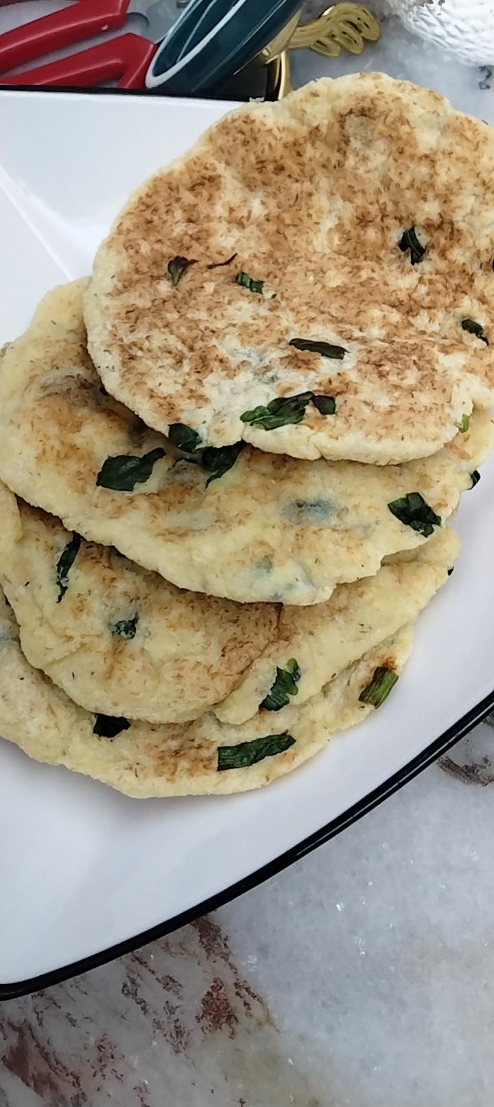 生酮无麸质葱油手抓饼