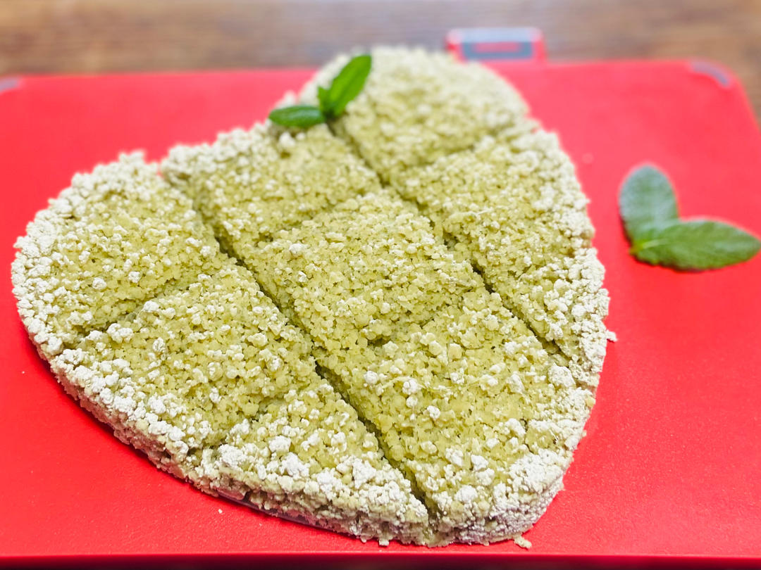 好看又好吃的艾草松糕
