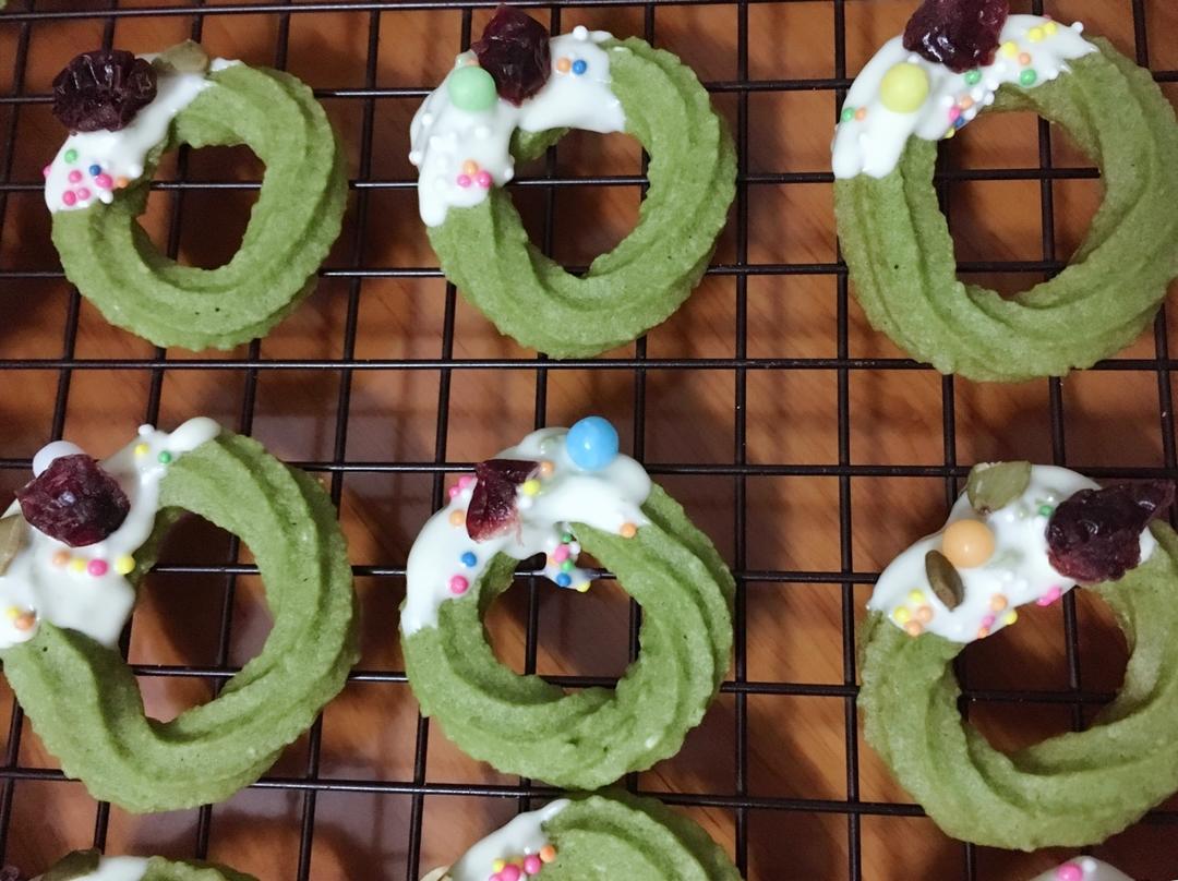 【圣诞】花环小曲奇 Christmas Wreath