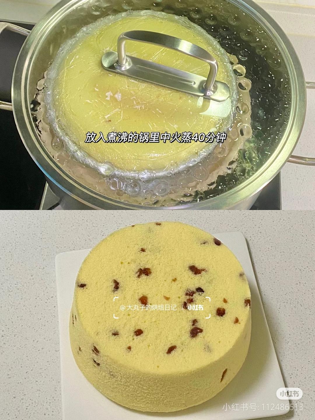 蒸戚风蛋糕的做法