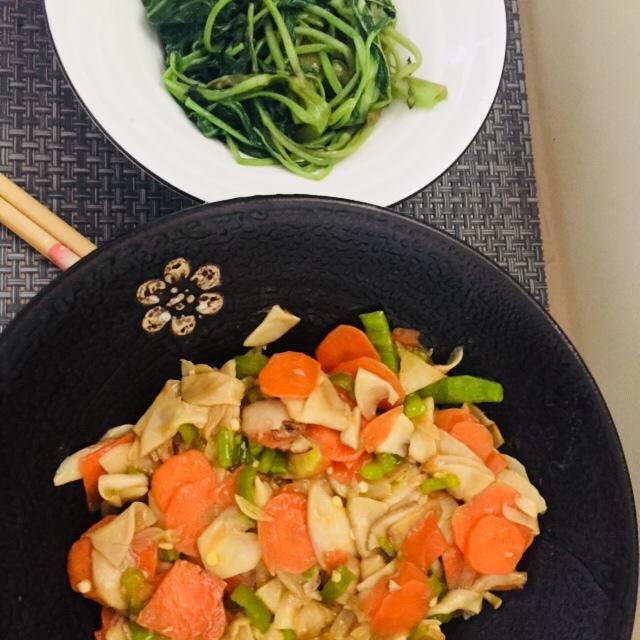 老丁的私房菜-美极杏鲍菇